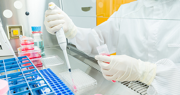 scientist working in lab