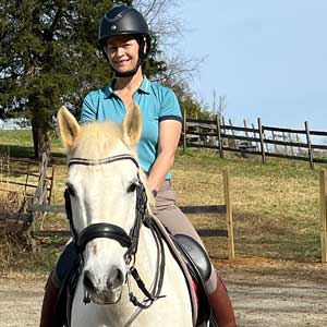 Niki and her rescue pony, Stratus