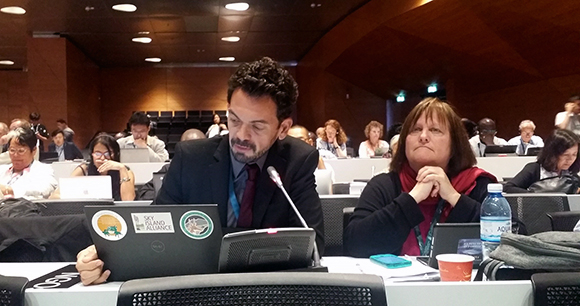 AWI’s marine animal consultant, Kate O’Connell, attending the World Heritage Committee meeting in Baku, Azerbaijan