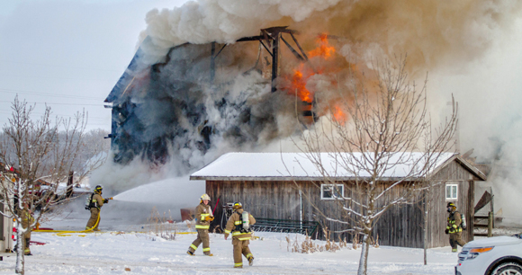 Photo by Shane Murphy Barn Fire