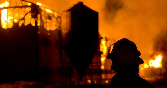 Photo by Kratka Photography barn fire