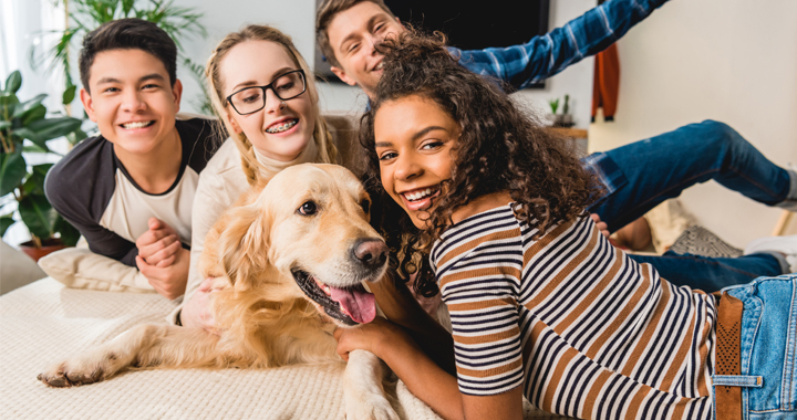 teens with dog - photo by LightField Studios