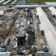 enormous chicken barn burned to the ground